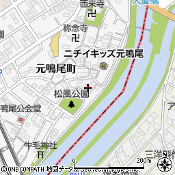 愛知県名古屋市南区元鳴尾町244周辺の地図