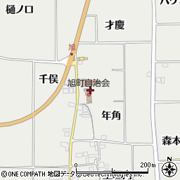 京都府亀岡市旭町年角周辺の地図