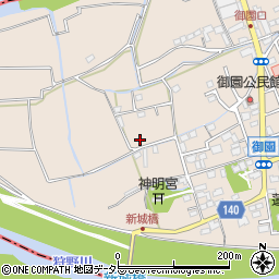 静岡県三島市御園周辺の地図