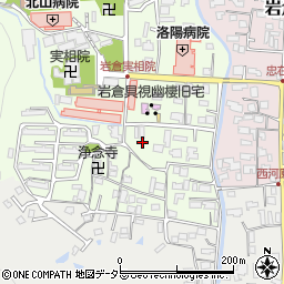 京都府京都市左京区岩倉上蔵町61周辺の地図