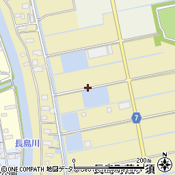 三重県桑名市長島町葭ケ須周辺の地図