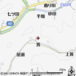 愛知県豊田市穂積町簀周辺の地図