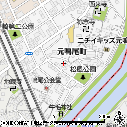 愛知県名古屋市南区元鳴尾町119周辺の地図