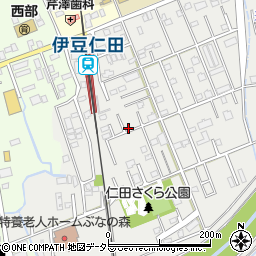 静岡県田方郡函南町仁田186-5周辺の地図