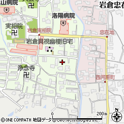 京都府京都市左京区岩倉上蔵町74周辺の地図