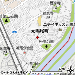 愛知県名古屋市南区元鳴尾町190周辺の地図