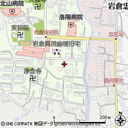 京都府京都市左京区岩倉上蔵町72周辺の地図