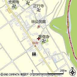 滋賀県蒲生郡竜王町林376周辺の地図