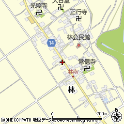 滋賀県蒲生郡竜王町林412周辺の地図