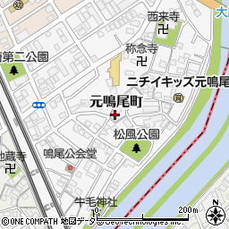 愛知県名古屋市南区元鳴尾町191周辺の地図