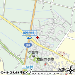 滋賀県東近江市瓜生津町1228周辺の地図