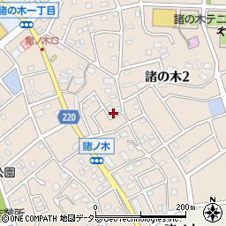 愛知県名古屋市緑区諸の木2丁目2133周辺の地図