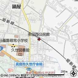 多田西公民館周辺の地図