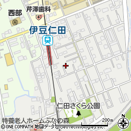 静岡県田方郡函南町仁田186-8周辺の地図