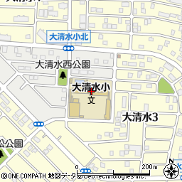 名古屋市立大清水小学校周辺の地図