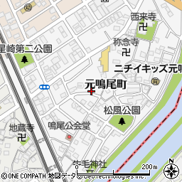 愛知県名古屋市南区元鳴尾町114周辺の地図