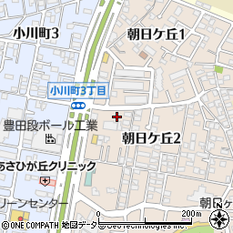 愛知県豊田市朝日ケ丘2丁目3周辺の地図