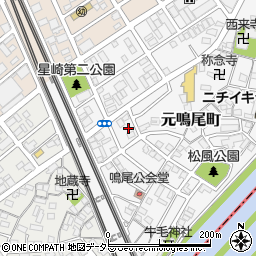 愛知県名古屋市南区元鳴尾町95周辺の地図