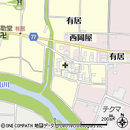 兵庫県丹波篠山市有居56-2周辺の地図