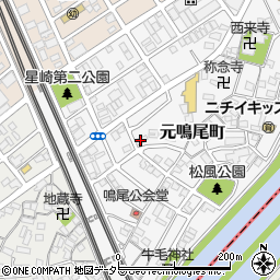 愛知県名古屋市南区元鳴尾町99周辺の地図
