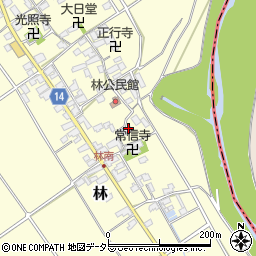 滋賀県蒲生郡竜王町林377周辺の地図