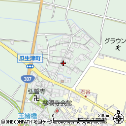 滋賀県東近江市瓜生津町1201周辺の地図