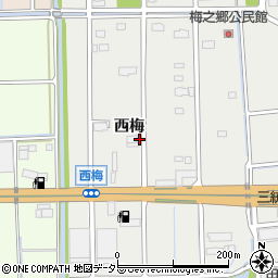 愛知県海部郡飛島村梅之郷西梅周辺の地図