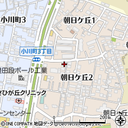 愛知県豊田市朝日ケ丘2丁目8周辺の地図