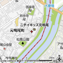愛知県名古屋市南区元鳴尾町266周辺の地図