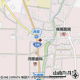 兵庫県丹波市山南町井原周辺の地図