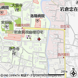京都府京都市左京区岩倉上蔵町92周辺の地図