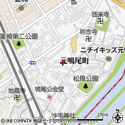 愛知県名古屋市南区元鳴尾町116周辺の地図
