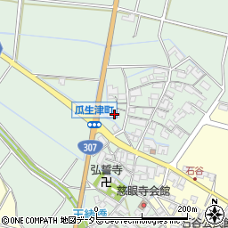 滋賀県東近江市瓜生津町1226周辺の地図