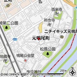 愛知県名古屋市南区元鳴尾町194周辺の地図