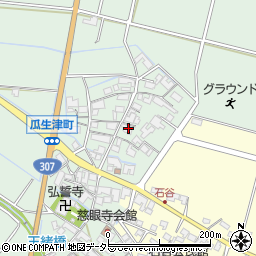滋賀県東近江市瓜生津町1200周辺の地図