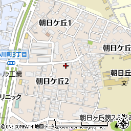 愛知県豊田市朝日ケ丘2丁目21周辺の地図