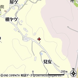 愛知県豊田市国閑町見安周辺の地図