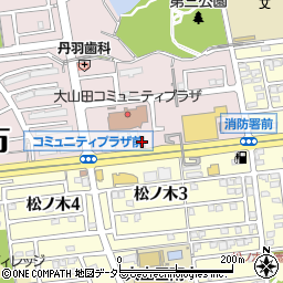 桑名大山田郵便局周辺の地図