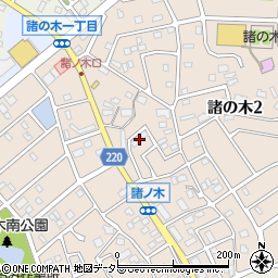 愛知県名古屋市緑区諸の木2丁目2203周辺の地図