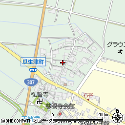 滋賀県東近江市瓜生津町1207周辺の地図