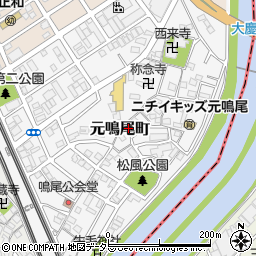 愛知県名古屋市南区元鳴尾町311周辺の地図
