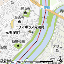 愛知県名古屋市南区元鳴尾町277周辺の地図