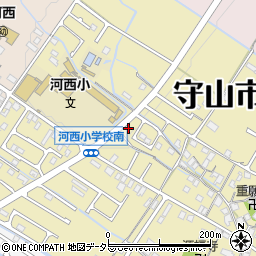 滋賀県守山市小島町1489-9周辺の地図