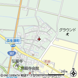 滋賀県東近江市瓜生津町1198周辺の地図