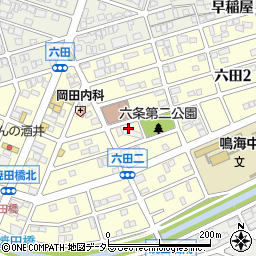 愛知県名古屋市緑区六田周辺の地図