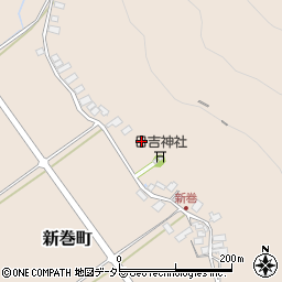 滋賀県近江八幡市新巻町周辺の地図