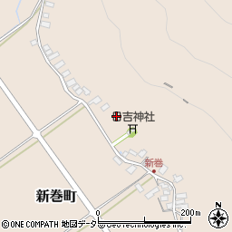 滋賀県近江八幡市新巻町周辺の地図