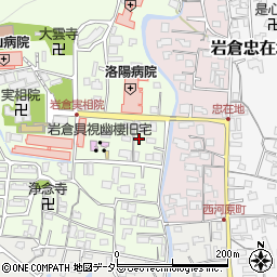 京都府京都市左京区岩倉上蔵町90周辺の地図