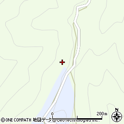 愛知県東栄町（北設楽郡）西薗目（横道）周辺の地図