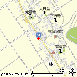 滋賀県蒲生郡竜王町林560周辺の地図